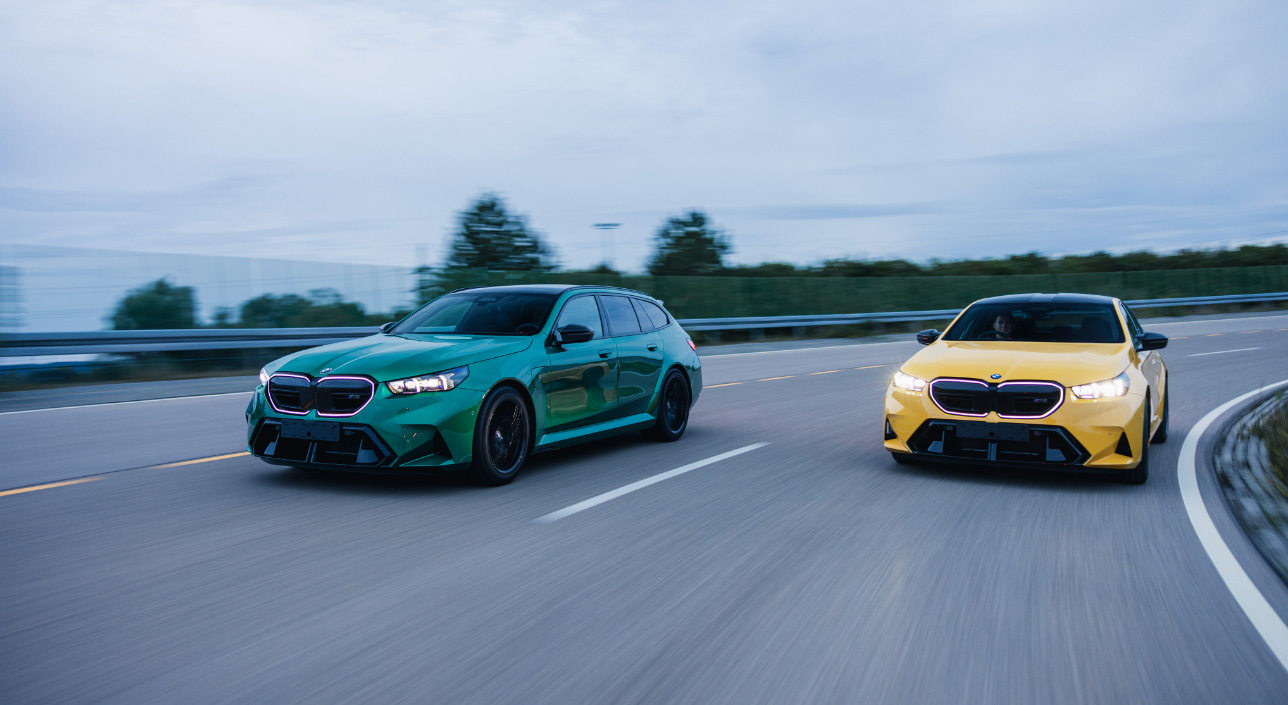 BMW Individual特別展示車両の走行イメージ