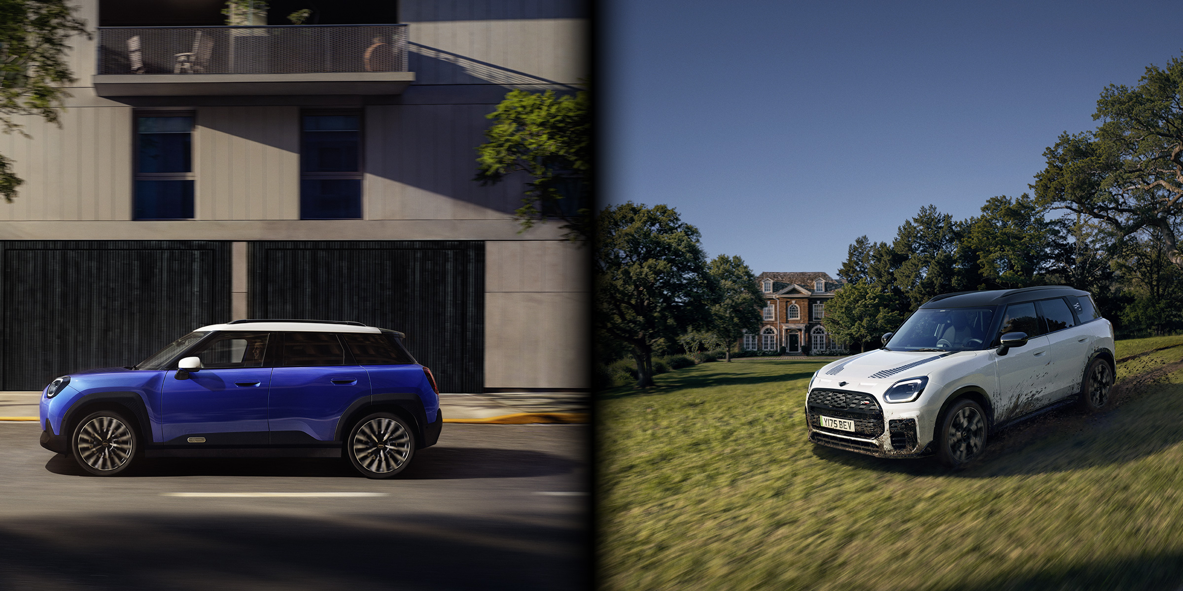 MINI ACEMANとMINI COUNTRYMANを左右に配置したMINI SUV FAIRのメインビジュアル